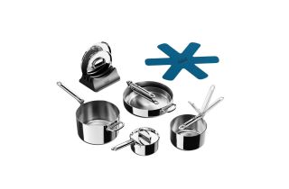 Joseph Joseph Space Steel Folding Handle 5-Piece Cookware Set