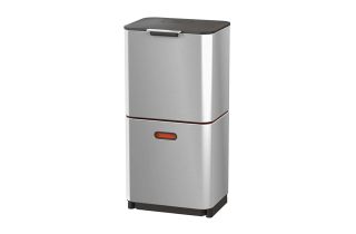 Joseph Joseph Totem Max 60L Waste & Recycling Bin - Stainless Steel