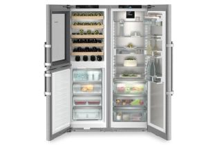Liebherr XRCst 5295 Peak BioFresh NoFrost Side-by-Side Fridge & Freezer Combination with Wine Tempering Compartment - Stainless Steel