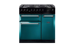 AGA Masterchef Deluxe 90 Dual Fuel Range Cooker - Salcombe Blue