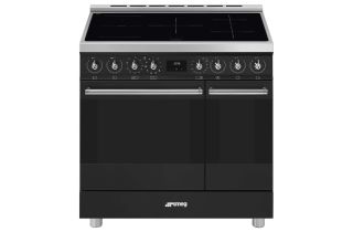 Smeg C92IPMB2 90cm Symphony Classic Electric Range Cooker - Matte Black
