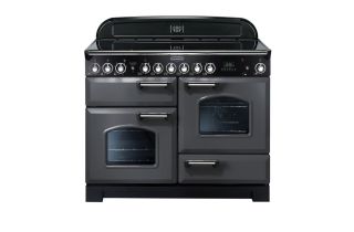 Rangemaster Classic Deluxe 110 Ceramic Range Cooker (Chrome Details) - Slate