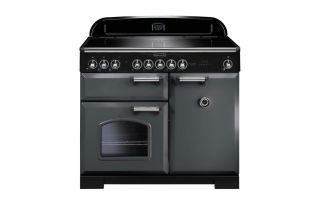 Rangemaster Classic Deluxe 100 Induction Range Cooker (Chrome Details) - Slate