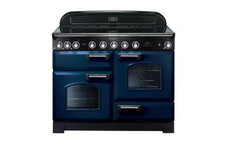 Rangemaster Classic Deluxe 110 Induction Range Cooker (Chrome Details) - Regal Blue