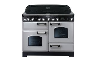 Rangemaster Classic Deluxe 110 Induction Range Cooker (Chrome Details) - Royal Pearl