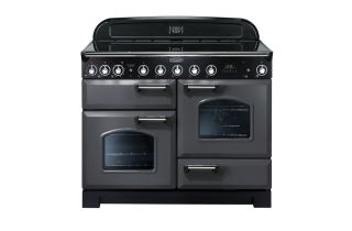 Rangemaster Classic Deluxe 110 Induction Range Cooker (Chrome Details) - Slate