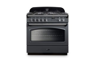 Rangemaster Classic 90 FX Dual Fuel Range Cooker (Chrome Details) - Slate