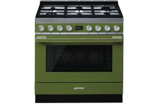 Smeg CPF9GPOG 90cm Range Cooker - Olive Green