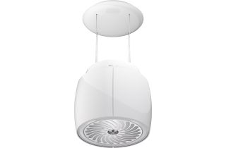 Miele DA 7378 D Aura 4.0 Ambient Island Cooker Hood - Brilliant White