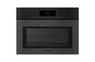 Miele DGC 7840 HCX Pro Handleless Compact Combination Steam Oven - Obsidian Matte Black