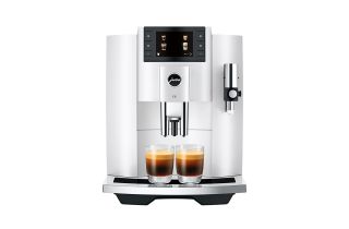 Jura 15662 E8 Bean to Cup Coffee Machine - Piano White