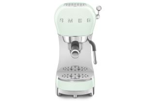 Smeg CF02PGUK 50's Style Espresso Coffee Machine with Steam Wand - Pastel Green