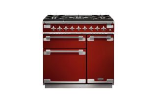 Rangemaster Elise 90 Dual Fuel Range Cooker - Cherry Red