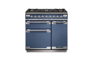 Rangemaster Elise 90 Dual Fuel Range Cooker - Stone Blue