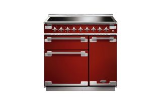 Rangemaster Elise 90 Induction Range Cooker - Cherry Red
