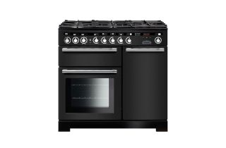 Rangemaster Encore Deluxe 100 Dual Fuel Range Cooker - Charcoal Black