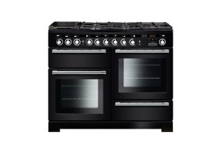 Rangemaster Encore Deluxe 110 Dual Fuel Range Cooker - Charcoal Black