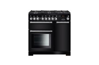 Rangemaster Encore Deluxe 90 Dual Fuel Range Cooker - Black