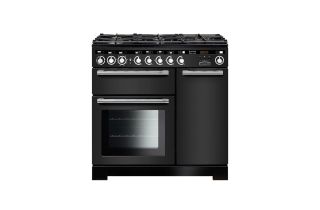 Rangemaster Encore Deluxe 90 Dual Fuel Range Cooker - Charcoal Black
