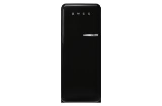 Smeg FAB28LBL5UK 60cm 50s Style Left Hand Hinge Fridge with Icebox - Black