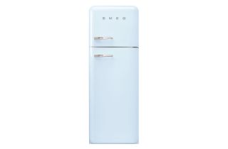Smeg FAB30RPB5UK 60cm 50s Style Right Hand Hinge Freezer over Fridge - Pastel Blue