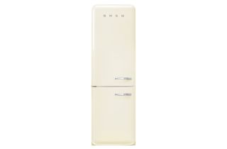 Smeg FAB32LCR5UK 60cm 50s Style Left Hand Hinge Freezer over Fridge - Cream