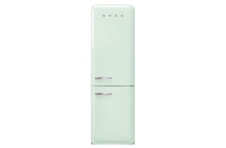 Smeg FAB32RPG5UK 60cm 50s Style Right Hand Hinge Freezer over Fridge - Pastel Green