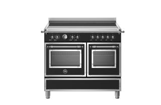 Bertazzoni HER105I2ENET Heritage 100cm Induction Top Electric Double Oven Range Cooker - Matte Black
