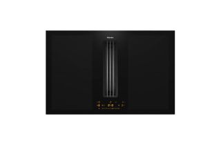 Miele KMDA 7476 FL 81cm Induction Hob with Integrated Vapour Extraction - Black
