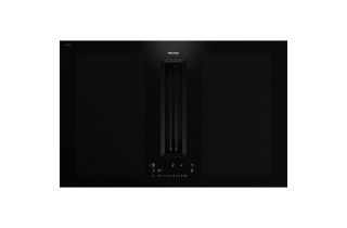 Miele KMDA 7676 FL-A Induction Hob with Integrated Vapour Extraction - Black