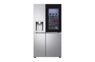 LG GSXE91BSAD InstaView 628L American Fridge Freezer with Water & Ice Dispenser - Brushed Steel
