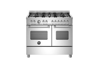 Bertazzoni MAS106L2EXC Master 100cm 6-Burner Electric Double Oven Range Cooker - Stainless Steel
