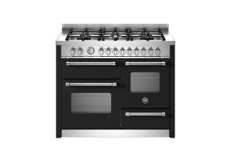 Bertazzoni MAS116L3EXC Master 110cm 6-Burner Electric Triple Oven Range Cooker - Matte Black
