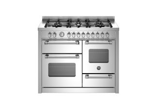 Bertazzoni MAS116L3EXC Master 110cm 6-Burner Electric Triple Oven Range Cooker - Stainless Steel