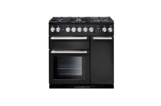 Rangemaster Nexus 90 Dual Fuel Range Cooker - Charcoal Black
