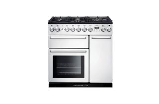 Rangemaster Nexus 90 Dual Fuel Range Cooker - White