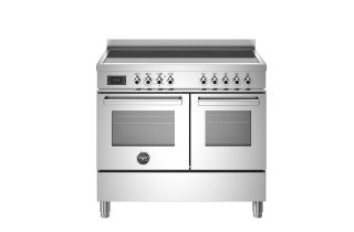 Bertazzoni PRO105I2EXT Professional 100cm Induction Top Electric Double Oven Range Cooker - Stainless Steel