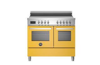 Bertazzoni PRO105I2EXT Professional 100cm Induction Top Electric Double Oven Range Cooker - Yellow