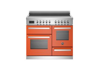 Bertazzoni PRO105I3EXT Professional 100cm Induction Top Electric Triple Oven Range Cooker - Orange