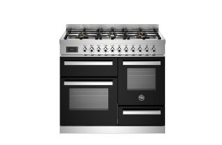 Bertazzoni PRO106L3EXT Professional 100cm 6-Burner Electric Triple Oven Range Cooker - Black