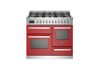 Bertazzoni PRO106L3EXT Professional 100cm 6-Burner Electric Triple Oven Range Cooker - Red