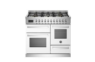 Bertazzoni PRO106L3EXT Professional 100cm 6-Burner Electric Triple Oven Range Cooker - White