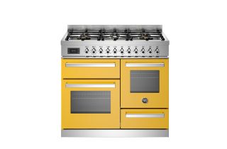 Bertazzoni PRO106L3EXT Professional 100cm 6-Burner Electric Triple Oven Range Cooker - Yellow