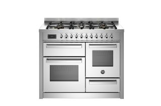 Bertazzoni PRO116L3EXT Professional 110cm 6-Burner Electric Triple Oven Range Cooker - Stainless Steel
