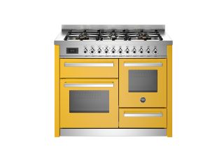 Bertazzoni PRO116L3EXT Professional 110cm 6-Burner Electric Triple Oven Range Cooker - Yellow