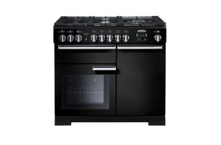 Rangemaster Professional Deluxe 100 Dual Fuel Range Cooker - Black