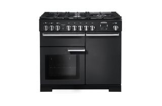Rangemaster Professional Deluxe 100 Dual Fuel Range Cooker - Charcoal Black