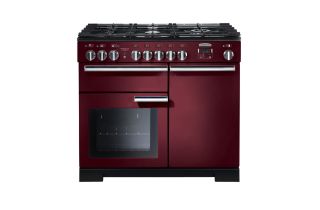 Rangemaster Professional Deluxe 100 Dual Fuel Range Cooker - Cranberry