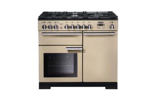 Rangemaster Professional Deluxe 100 Dual Fuel Range Cooker - Cream