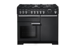 Rangemaster Professional Deluxe 110 Dual Fuel Range Cooker - Charcoal Black